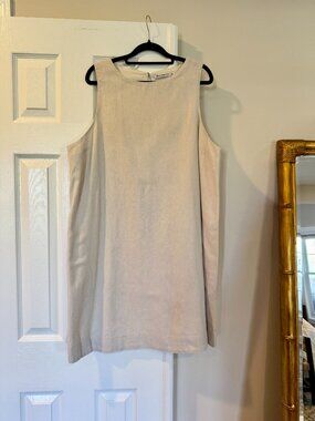 Abercrombie Beige Linen Shift Dress